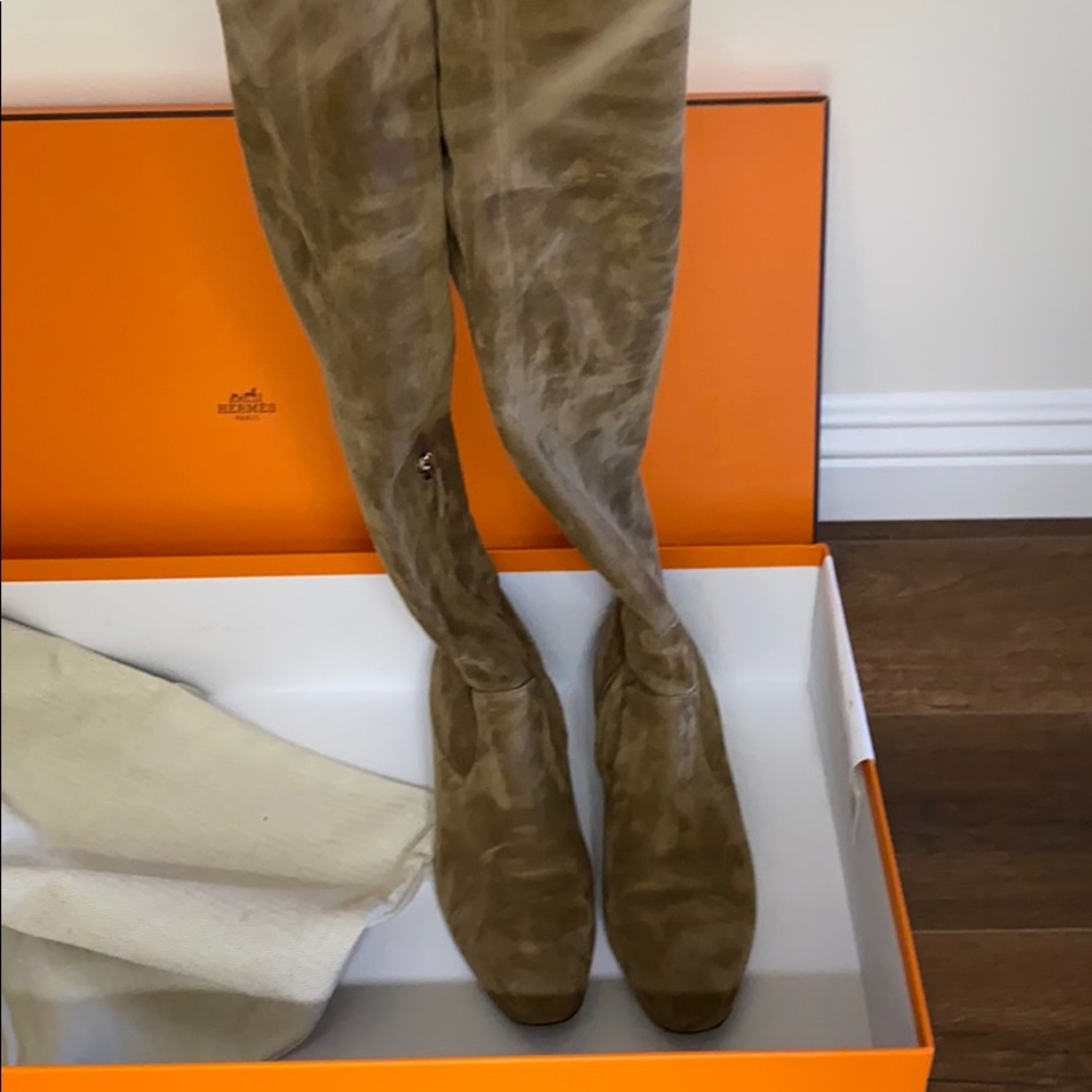 HERMÈS STRONG THIGH HIGH BOOTS - Picture 5 of 13